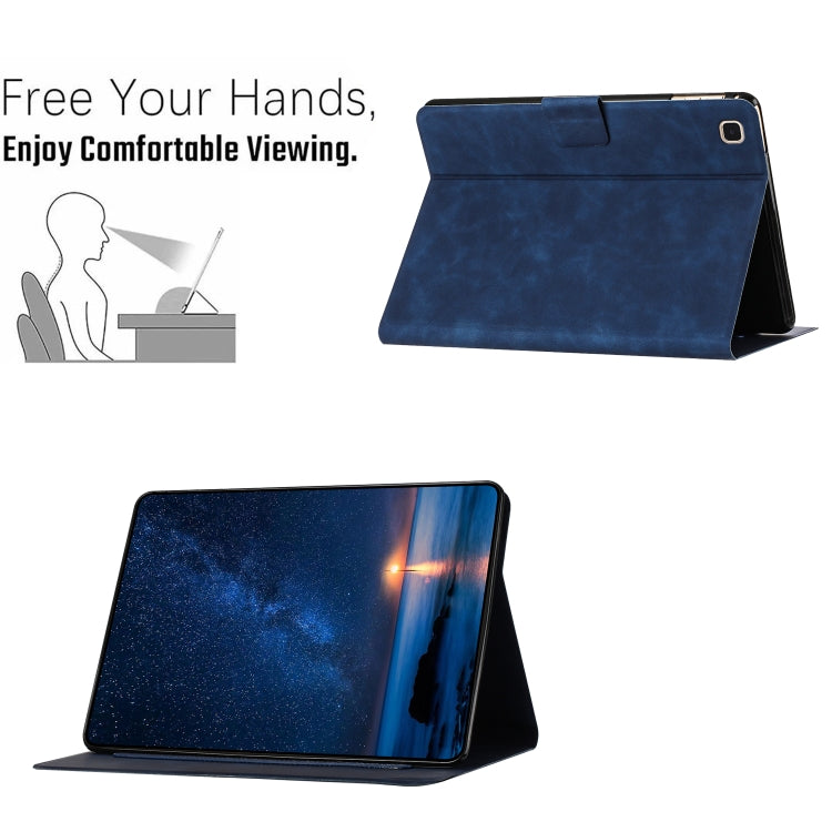 For Samsung Galaxy Tab S5e Embossed Couple Cat Smart Tablet Leather Case(Blue) by bashfashion