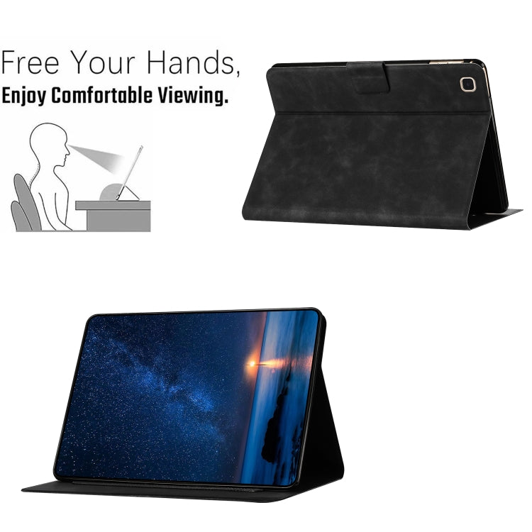 For Samsung Galaxy Tab S5e Embossed Couple Cat Smart Tablet Leather Case(Black) by bashfashion