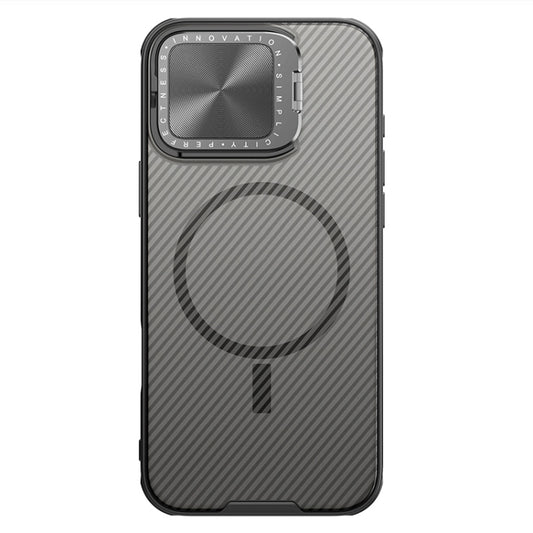 For iPhone 16 Pro Max NILLKIN CamShield Prop MagSafe Magnetic Translucent PC Phone Case(Black) by NILLKIN