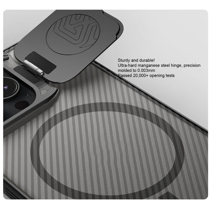 For iPhone 16 Pro Max NILLKIN CamShield Prop MagSafe Magnetic Translucent PC Phone Case(Black) by NILLKIN