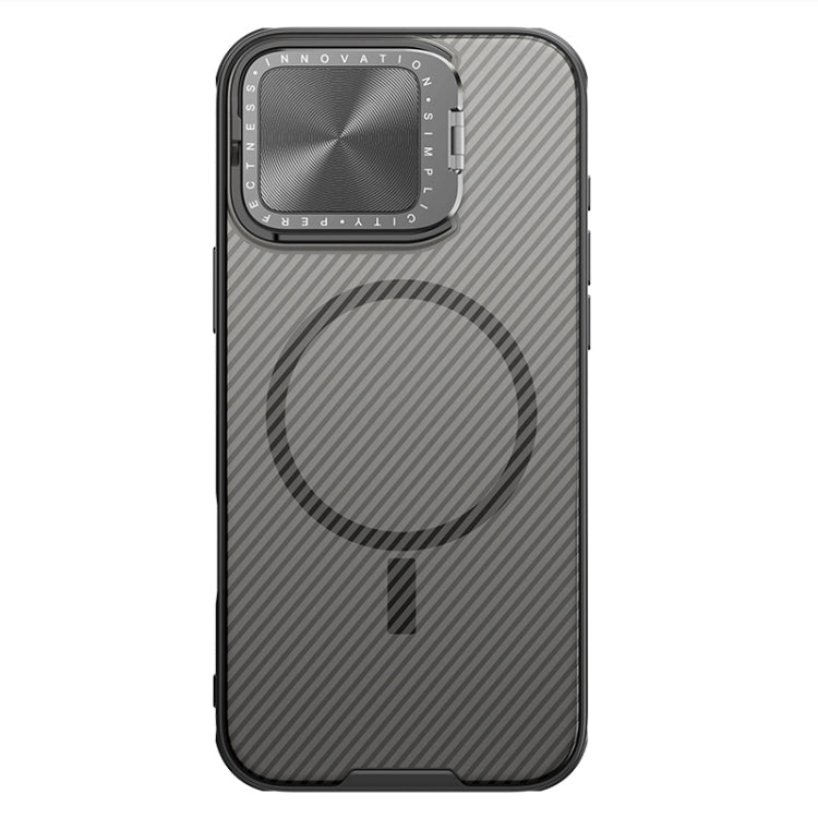 For iPhone 16 Pro NILLKIN CamShield Prop MagSafe Magnetic Translucent PC Phone Case(Black) by NILLKIN