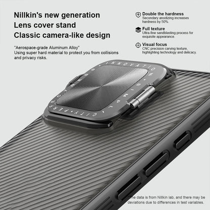 For iPhone 16 Pro NILLKIN CamShield Prop Translucent PC Phone Case(Black) by NILLKIN