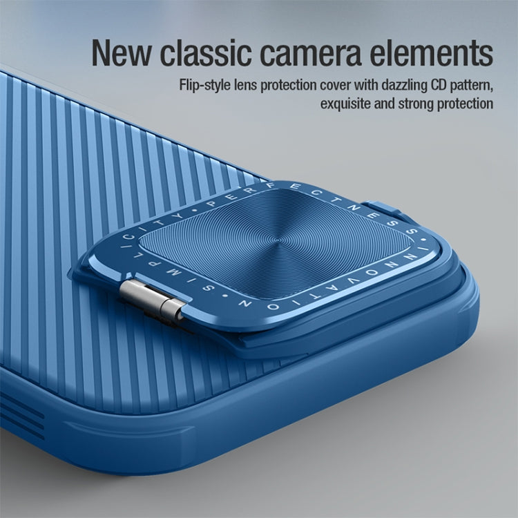 For iPhone 16 Pro NILLKIN CamShield Prop MagSafe Magnetic PC Phone Case(Blue) by NILLKIN