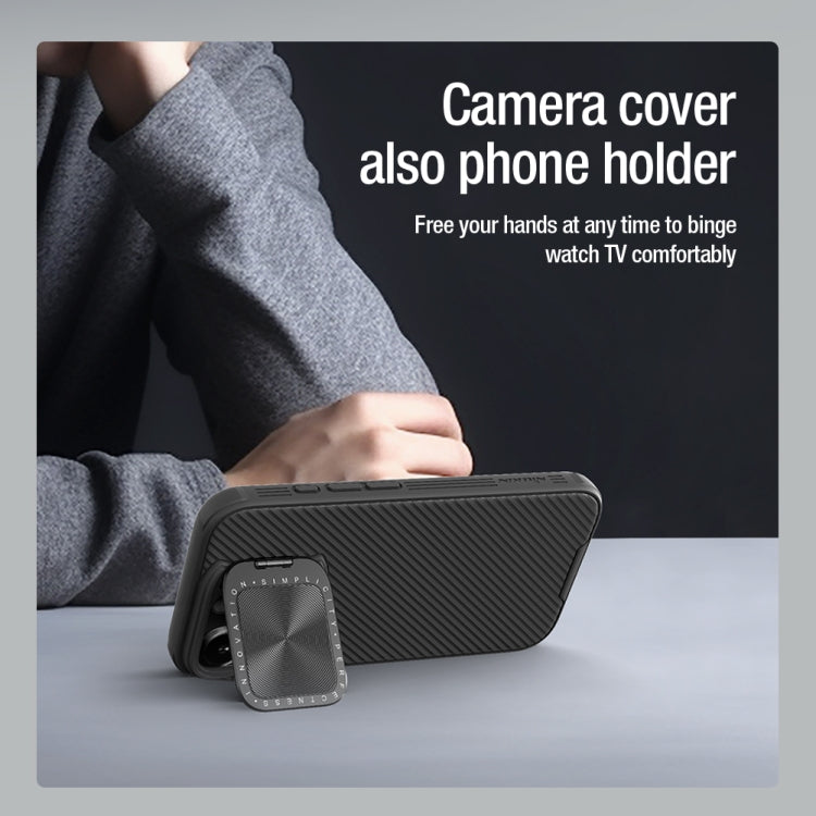 For iPhone 16 Pro NILLKIN CamShield Prop MagSafe Magnetic PC Phone Case(Black) by NILLKIN
