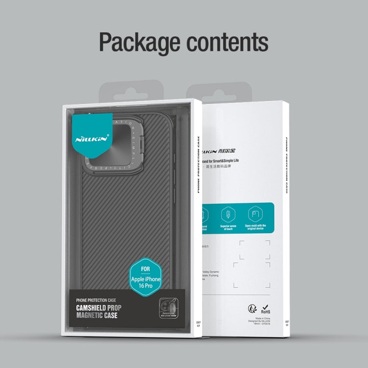 For iPhone 16 Pro NILLKIN CamShield Prop MagSafe Magnetic PC Phone Case(Blue) by NILLKIN