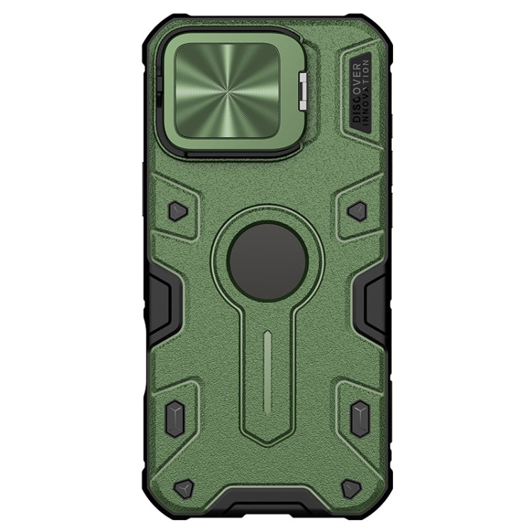 For iPhone 16 Pro Max NILLKIN Black Rhino Prop MagSafe Magnetic PC Phone Case(Green) by NILLKIN