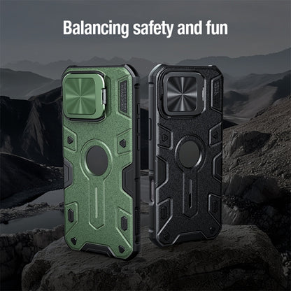 For iPhone 16 Pro Max NILLKIN Black Rhino Prop MagSafe Magnetic PC Phone Case(Green) by NILLKIN