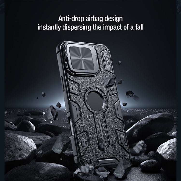 For iPhone 16 Pro Max NILLKIN Black Rhino Prop MagSafe Magnetic PC Phone Case(Green) by NILLKIN