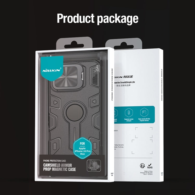 For iPhone 16 Pro Max NILLKIN Black Rhino Prop MagSafe Magnetic PC Phone Case(Green) by NILLKIN