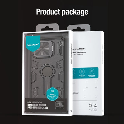 For iPhone 16 Pro Max NILLKIN Black Rhino Prop MagSafe Magnetic PC Phone Case(Green) by NILLKIN