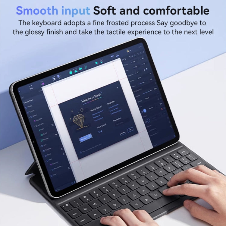 For iPad 10th Gen 10.9 2022 Yesido Dual-sided Clip Magnetic Keyboard Leather Case(Black) by Yesido