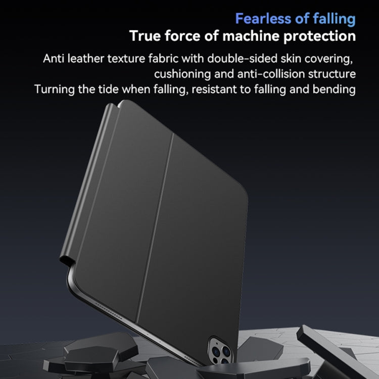 For iPad 10th Gen 10.9 2022 Yesido Dual-sided Clip Magnetic Keyboard Leather Case(Black) by Yesido