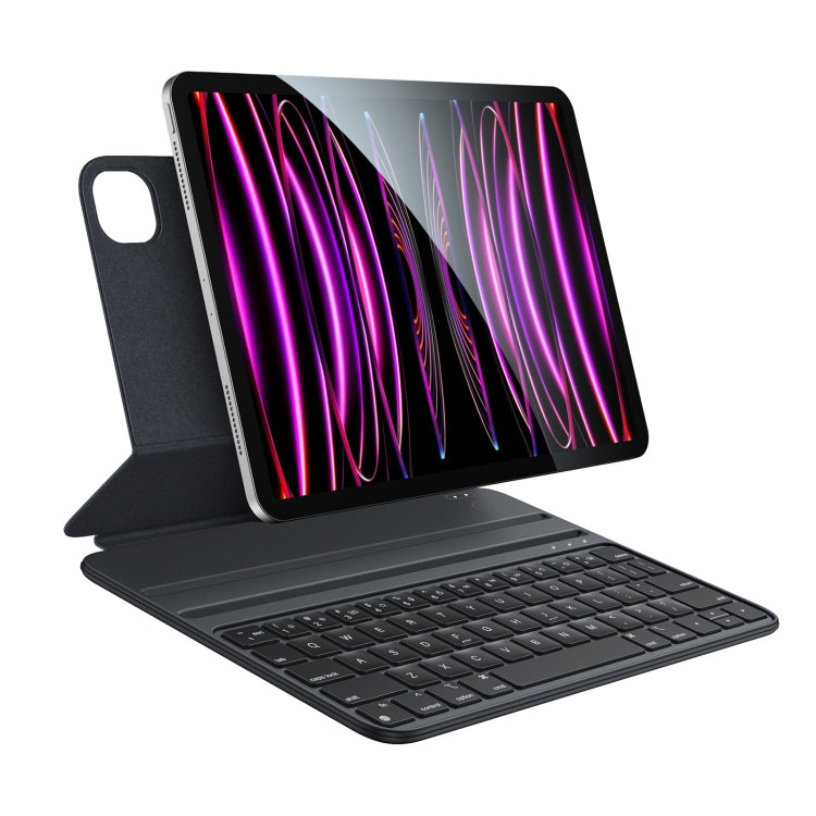 For iPad Pro 11 2022 / Air 10.9 2022 Yesido Dual-sided Clip Magnetic Keyboard Leather Case(Black) by Yesido