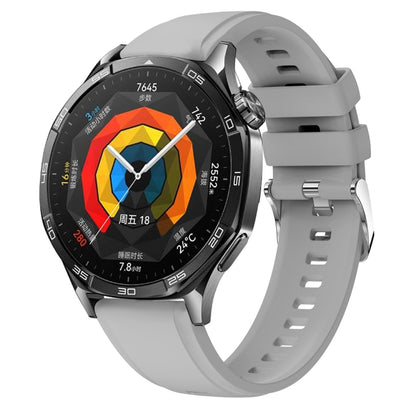 For Huawei Watch GT 5 46mm Official 22mm Silicone Watch Band(Light Grey) by bashfashion