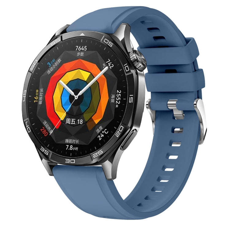 For Huawei Watch GT 5 46mm Official 22mm Silicone Watch Band(Blue) by bashfashion