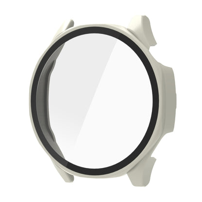 For Huawei Watch GT 5 46mm Tempered Glass Film Integrated PC Watch Protective Case(Ivory White) by bashfashion
