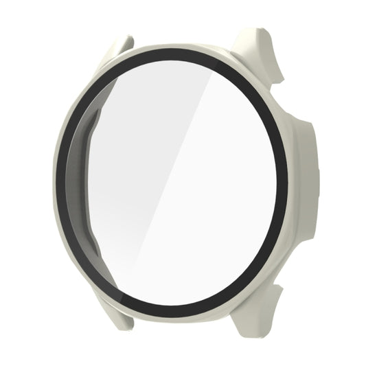For Huawei Watch GT 5 46mm Tempered Glass Film Integrated PC Watch Protective Case(Ivory White) by bashfashion