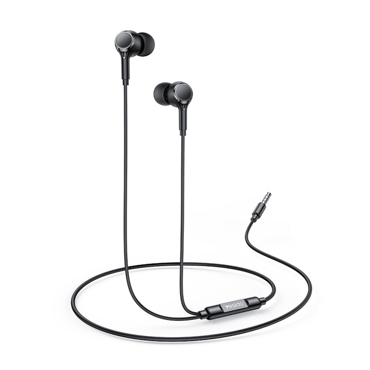 Yesido YH53 3.5mm In-Ear Wired Earphone, Length: 1.2m(Black) by Yesido