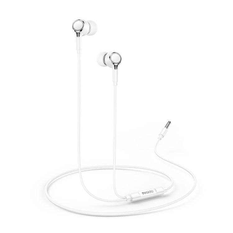 Yesido YH53 3.5mm In-Ear Wired Earphone, Length: 1.2m(White) by Yesido