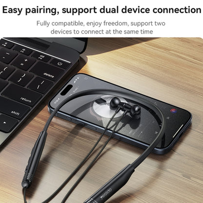 Yesido YSP20 Magnetic Neckband Wireless Bluetooth Earphone(Black) by Yesido