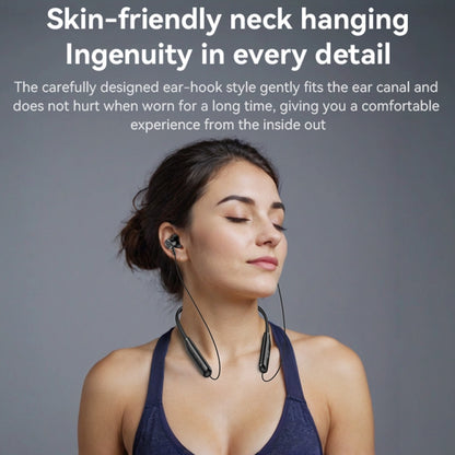 Yesido YSP20 Magnetic Neckband Wireless Bluetooth Earphone(Black) by Yesido