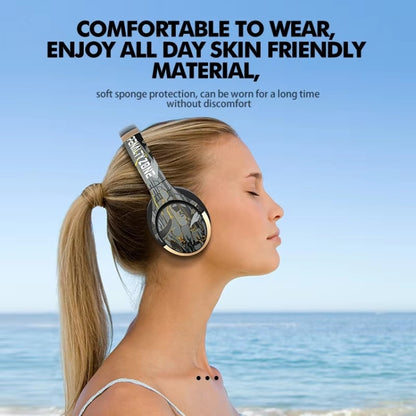 A6 ANC Gaming Studio Bluetooth Wireless Headphones(Beige) by bashfashion