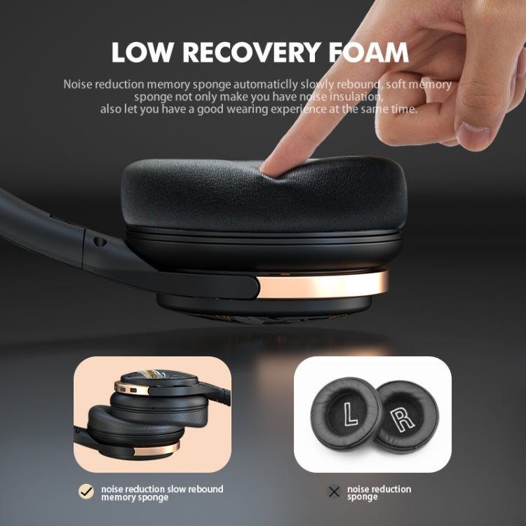 A6 ANC Gaming Studio Bluetooth Wireless Headphones(Beige) by bashfashion