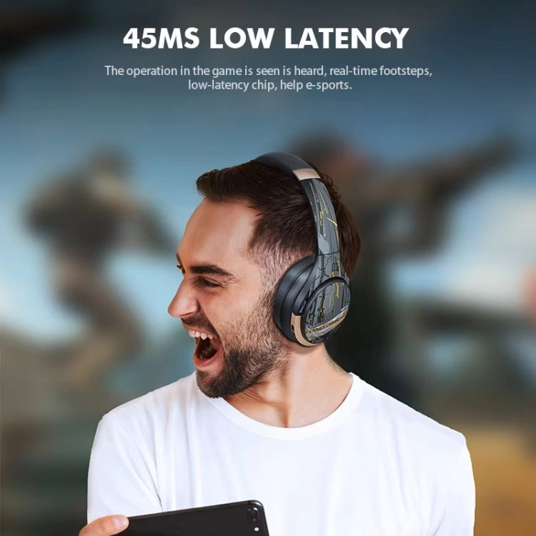 A6 ANC Gaming Studio Bluetooth Wireless Headphones(Black) by bashfashion