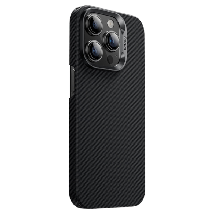 For iPhone 16 Pro Benks Classic Kevlar 600D Fiber MagSafe Phone Case(Black) by Benks