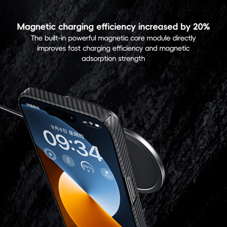 For iPhone 16 Plus Benks Classic Kevlar 600D Fiber MagSafe Phone Case(Black) by Benks