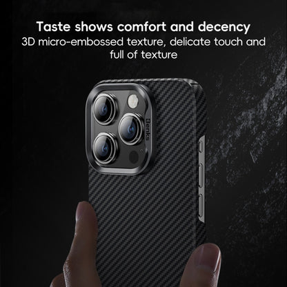 For iPhone 16 Benks Classic Kevlar 600D Fiber MagSafe Phone Case(Black) by Benks