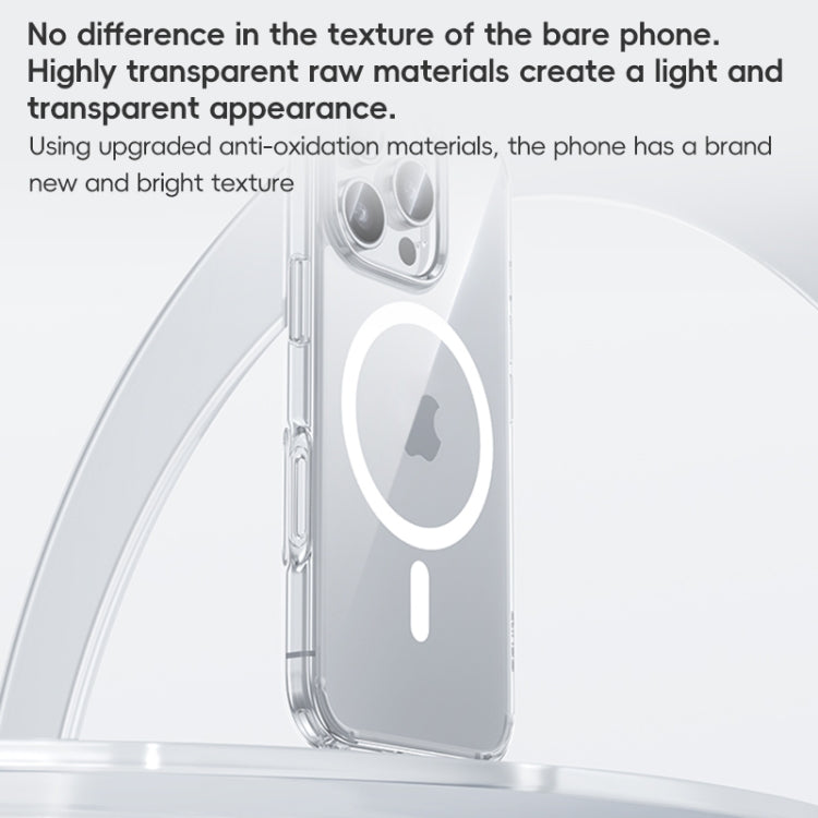 For iPhone 16 Pro Benks MagSafe Magnetic Shockproof Phone Case(Transparent) by Benks