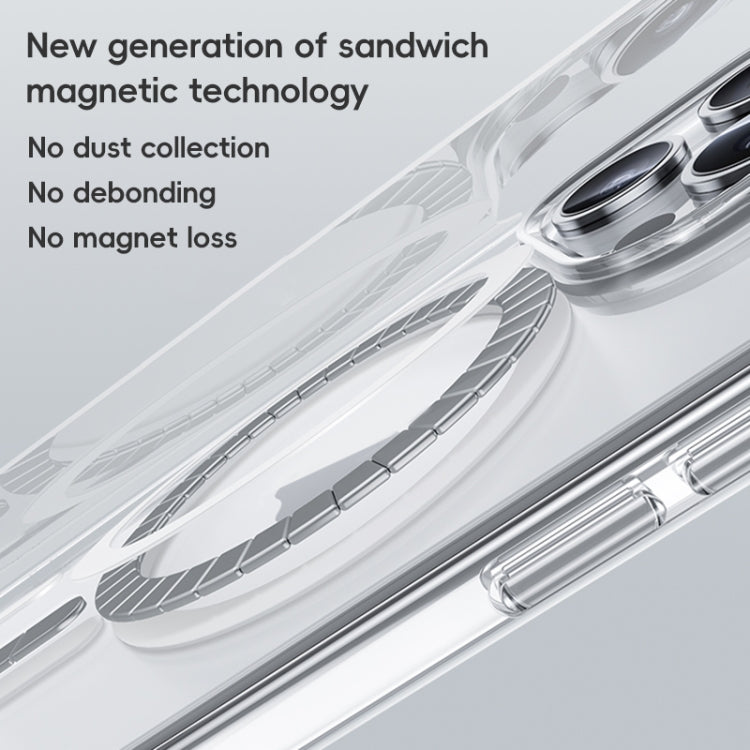 For iPhone 16 Pro Benks MagSafe Magnetic Shockproof Phone Case(Transparent) by Benks