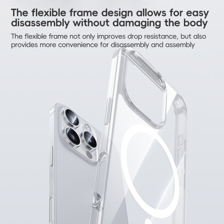 For iPhone 16 Pro Benks MagSafe Magnetic Shockproof Phone Case(Transparent) by Benks