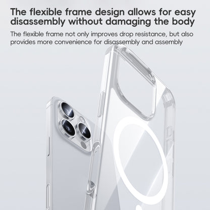 For iPhone 16 Pro Benks MagSafe Magnetic Shockproof Phone Case(Transparent) by Benks