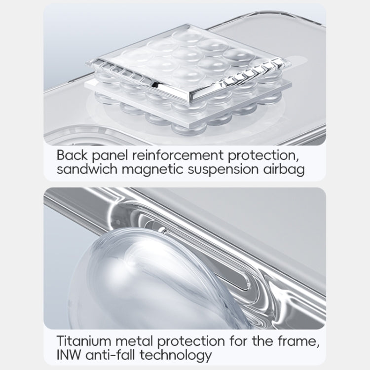 For iPhone 16 Pro Benks MagSafe Magnetic Shockproof Phone Case(Transparent) by Benks