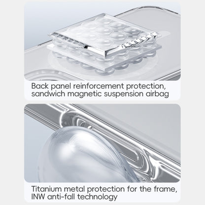 For iPhone 16 Pro Benks MagSafe Magnetic Shockproof Phone Case(Transparent) by Benks