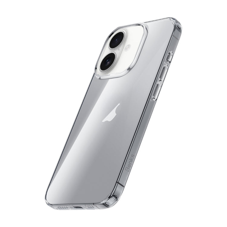 For iPhone 16 Benks PC Hybrid TPU Shockproof Phone Case(Transparent) by Benks