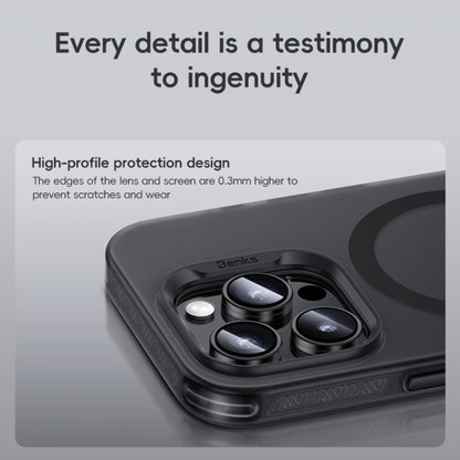 For iPhone 16 Pro Max Benks Frosted MagSafe Magnetic Shockproof Phone Case(Black) by Benks