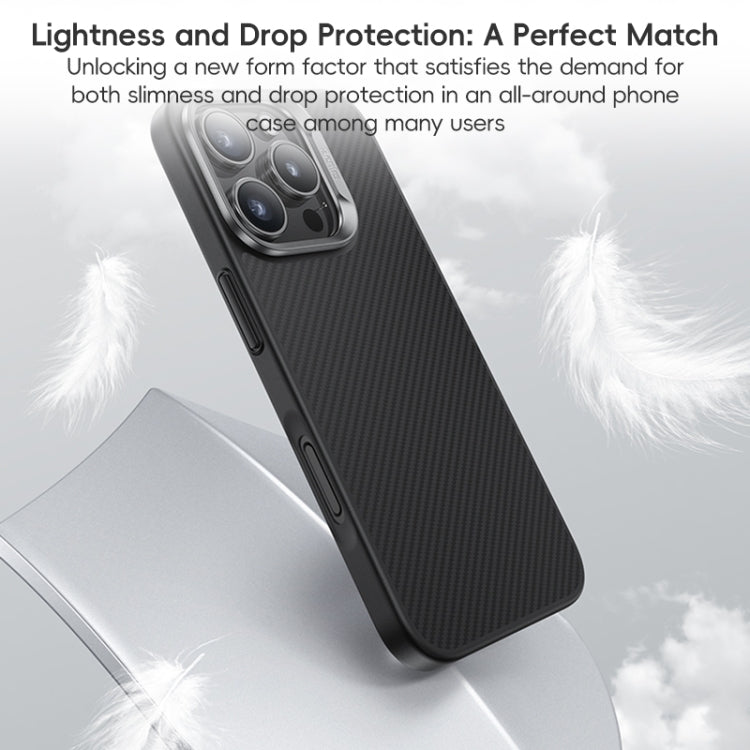For iPhone 16 Pro Benks MagSafe Kevlar Fiber Ultra-thin Shockproof Phone Case(Black) by Benks
