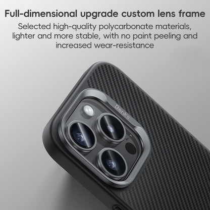 For iPhone 16 Pro Benks MagSafe Kevlar Fiber Ultra-thin Shockproof Phone Case(Black) by Benks