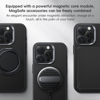 For iPhone 16 Benks MagSafe Kevlar Fiber Ultra-thin Shockproof Phone Case(Black) by Benks