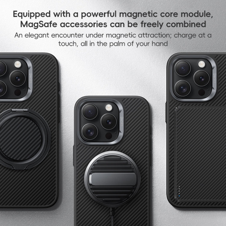 For iPhone 16 Plus Benks MagSafe Kevlar Fiber Ultra-thin Shockproof Phone Case(Black) by Benks