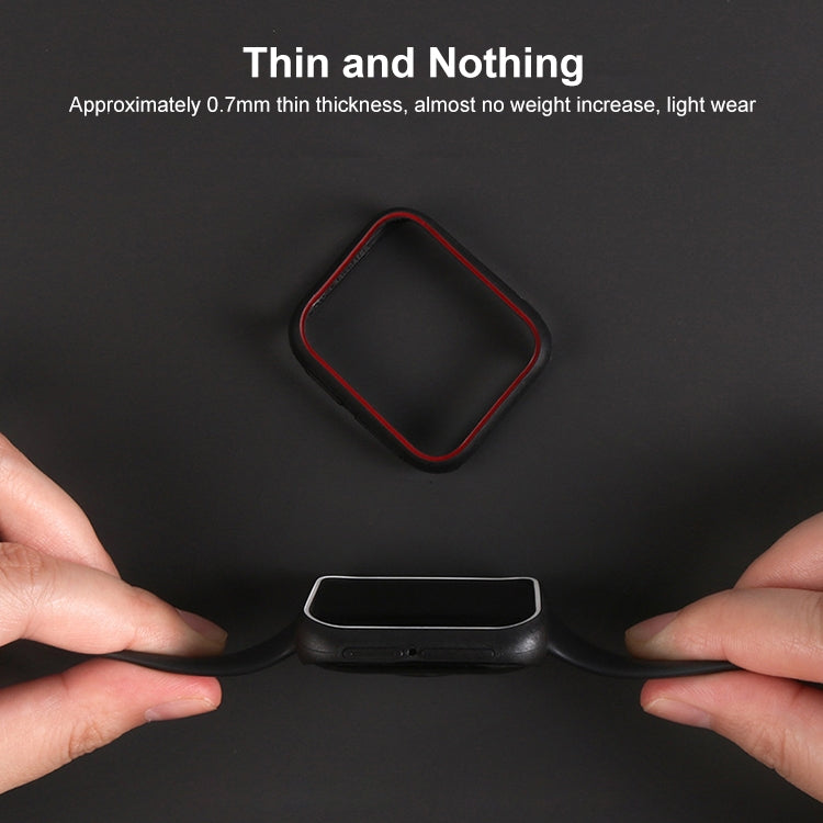 For OPPO Watch 46mm Smart Watch TPU Protective Case, Color:Black+Yellow by bashfashion