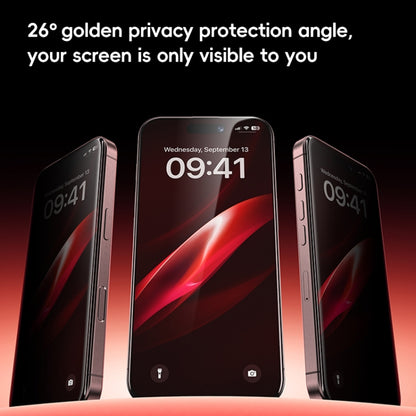 For iPhone 16 Pro Benks Zero Sense Series Privacy Tempered Protective Film by Benks