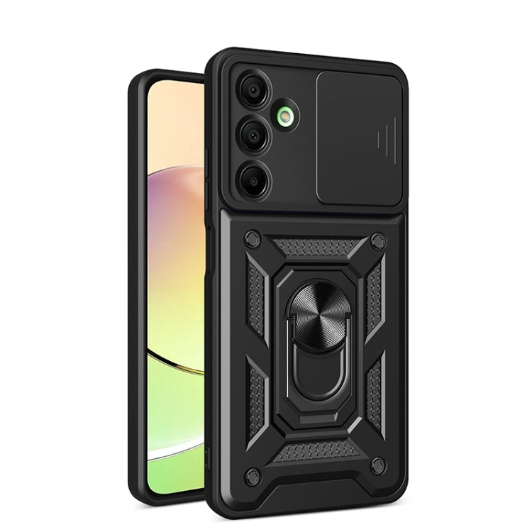 For Samsung Galaxy A16 5G Sliding Camera Cover Design TPU+PC Phone Case(Black) by bashfashion