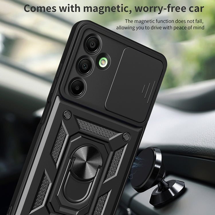 For Samsung Galaxy A16 5G Sliding Camera Cover Design TPU+PC Phone Case(Black) by bashfashion