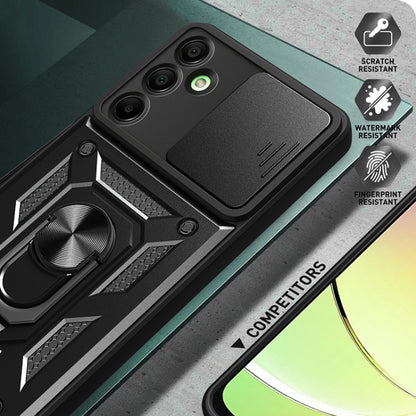 For Samsung Galaxy A16 5G Sliding Camera Cover Design TPU+PC Phone Case(Black) by bashfashion