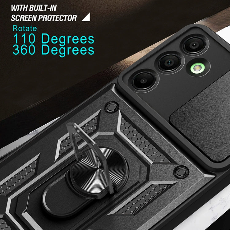 For Samsung Galaxy A16 5G Sliding Camera Cover Design TPU+PC Phone Case(Black) by bashfashion