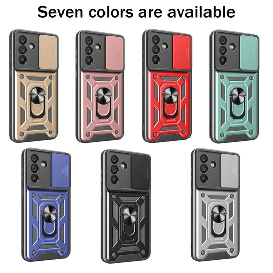 For Samsung Galaxy A56 5G Sliding Camera Cover Design TPU+PC Phone Case(Black) by bashfashion